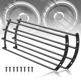 NuIth 12 Inch Metal Subwoofer Grill, 4 bar 12 Inch Audio Loudspeaker Grill Cover Protector, 12 Inch Black Car Bar Grille Sub Grill Cover, 12 Inch 4 Bar Speaker Cover 2PCS