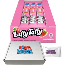 Laffy Taffy 24x23g, Strawberry - Chewy, Stretchy & Tasty Boxed Treatz