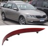 Keenso Rear Bumper Reflector Clear Visibility Rounded Edges Shockproof Replacement
