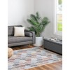 Unique Loom Eco Trellis Collection Area Rug - Osage (Rectangular