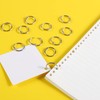 Pack of 50 leaf binding rings, metal book rings, loose