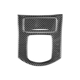 NVCNX Real Carbon Fiber Compatible with Infiniti G35 G37 X 2007 2008 2009 2010 Sedan Coupe Convertible Car Accessories Interior Trim Center Console Gear Shift Panel Cover Sticker Black