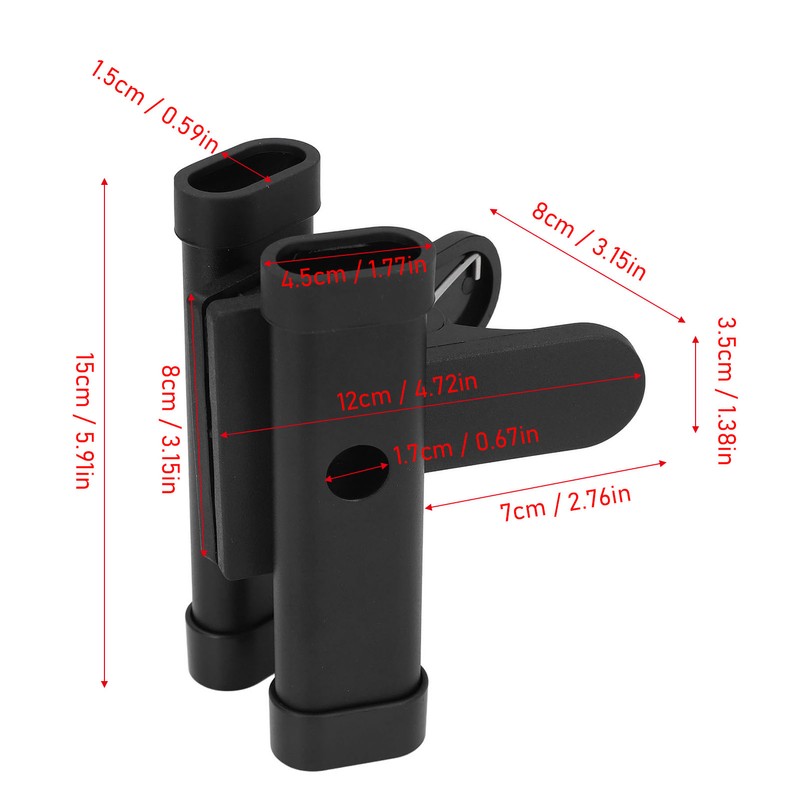 Drumstick Holder ABS Metal Structure Angle Adjustable Clip On Drum