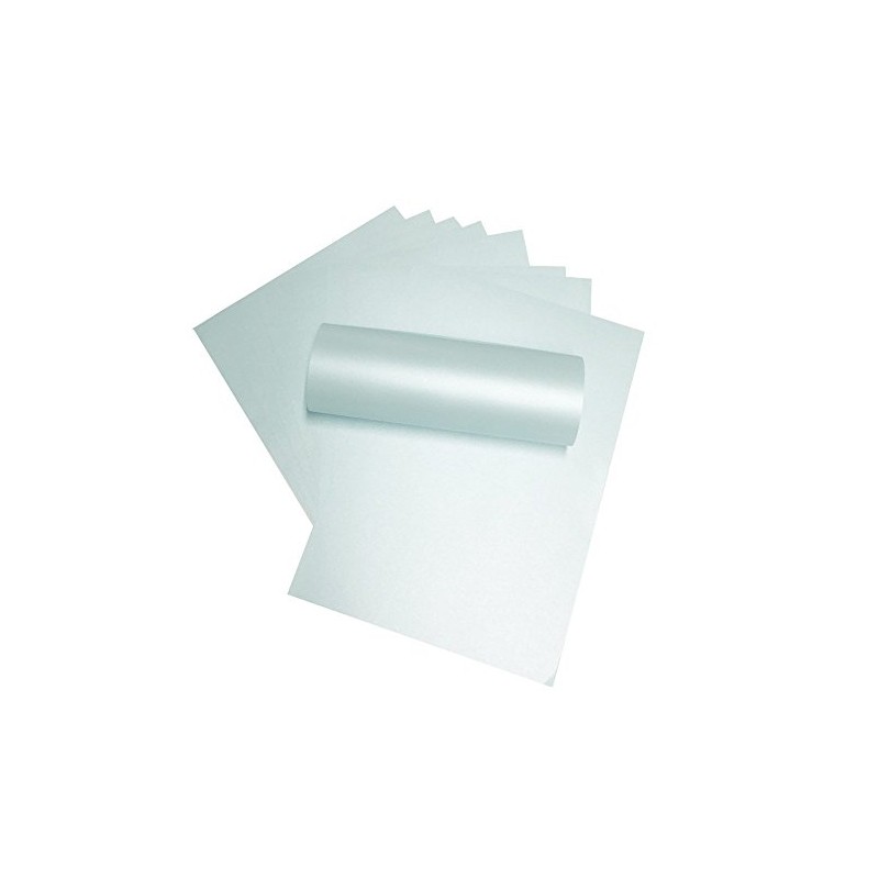 A4 Baby Blue Majestic Pearlescent Shimmer Paper Double Sided 120gsm