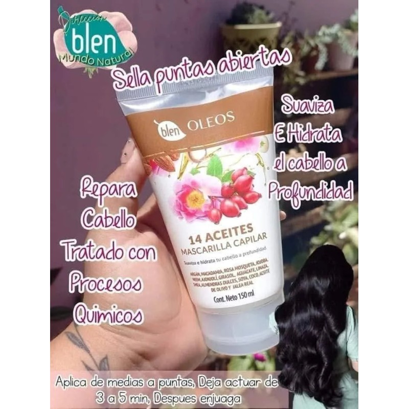 Mascarilla Capilar Para Cabello Procesado