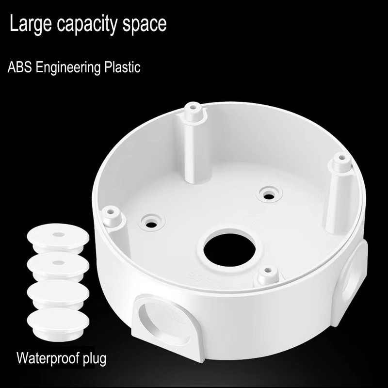 2-Pack Dome Camera Junction Box, Universal Dome Security Camera Mount