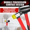 YIYITOOLS 3 Pcs Hammer Set,16oz Rubber Mallet,16oz Claw Hammer and