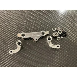 GTS Aluminum Steering Bellcrank Set for Arrma 1/5 KRATON 8S BLX EXB Silver