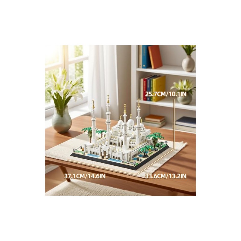 Sheikh Zayed Grand Mosque Building Blocks Set, 1463PCS Architecture Model