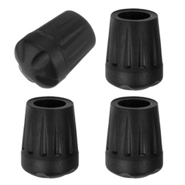 M METERXITY 4-Pack Anti-Slip Camping Chair Foot, 14mm Folding Camp Chair Replacement Feet for Folding Chair Stool/Fishing/Hiking Outdoor/Camping/Picnic/Uneven Floor [Black]