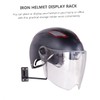 Ciieeo Sturdy Iron Bike Helmet Rack Hat Display Holder for