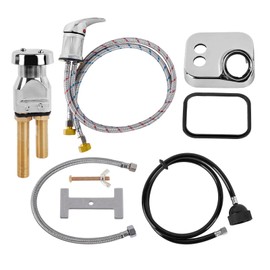 Salon Shampoo Bowl Faucet Vacuum Breaker Kit, Salon Faucet for Shampoo Bowl,Hair Salon Sink Sprayer Hose Set