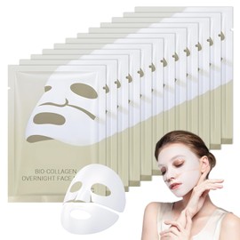 Luuma Collagen Mask, Original Collagen Mask, Moisture, Soothing Repair, Reduction of Fine Lines and Wrinkles, Firm Skin, Suitable for All Skin Types, Pack of 12