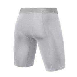 TCA Boys' Pro Performance Compression Base Layer Thermal Under Shorts - Grey Marl, 12-14 Years