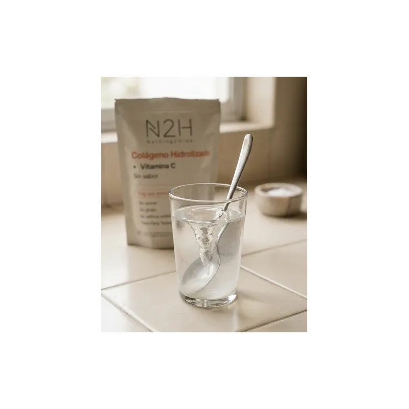 Colágeno Hidrolizado Vitamina C, 500g, Sin Sabor, N2h