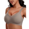HORISUN Wireless Push Up Bras Comfortable Seamless Supportive Bras Full