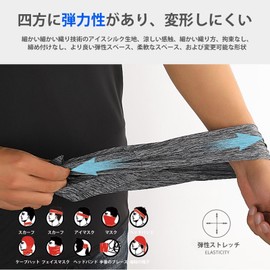 ZVCXOE, Face Cover, UV Protection, Cooling Neck Cover, Summer 2 Items, UPF 50+, Sweat Absorbent, Quick Drying, Breathable, Stretchy, Ear-hook, Prevention, Fishing, Cycling, Running, Golf, Climbing,