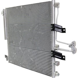 Garage-Pro A/C Condenser With transmission oil cooler Compatible With 2013-2018 Ram 1500, For 2019-2021 Ram 1500 Classic, Aluminum Turbocharged