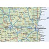 Wisconsin State Physical Map - 16.4 x 21.4 Inches -