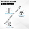 uxcell 1/4" Drive Impact Extension Bar 3" 6" 10" Chrome