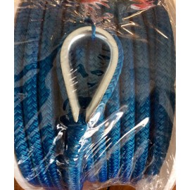 Seachoice Double Braided Nylon Anchor Line Boat 1/2" x 150 FT Blue 42251
