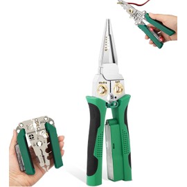 8-in-1 Wire Stripper & Voltage Tester – Multi-Function Electric Wire Stripping Tool, Cutting & Pulling Pliers for Electricians, Ideal Repair Tool (1 PC)