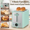 SEEDEEM Toaster 2 Slice, Bread Toaster with LCD Display, 7
