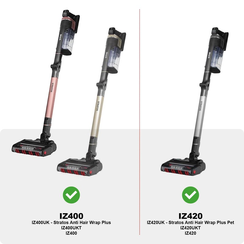 Spares2go Soft Brush-Roll compatible with Shark IZ400 IZ420 Stratos Anti