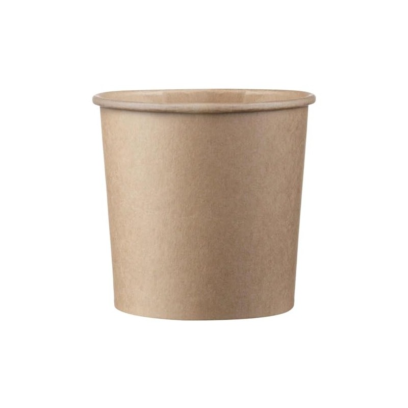 VEPATIM 50 Eisbecher Feinkostbecher aus Kraftpapier FSC® rund 350 ml