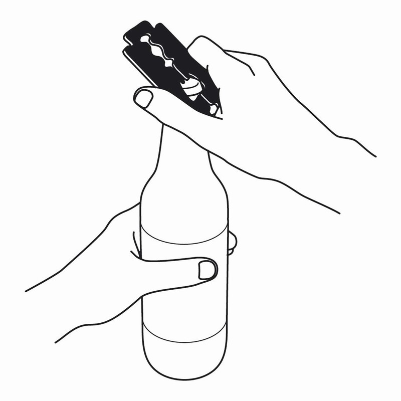 Artori Design Bieröffner in Rasierklingen Optik - Razor Bottle Opener