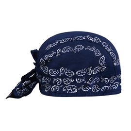 Headscarf for Men and Women Bandana Cap Hat Sports Headwear Pirate Hat Hip Hop Cap Headband Made of Breathable Cotton, darkblue