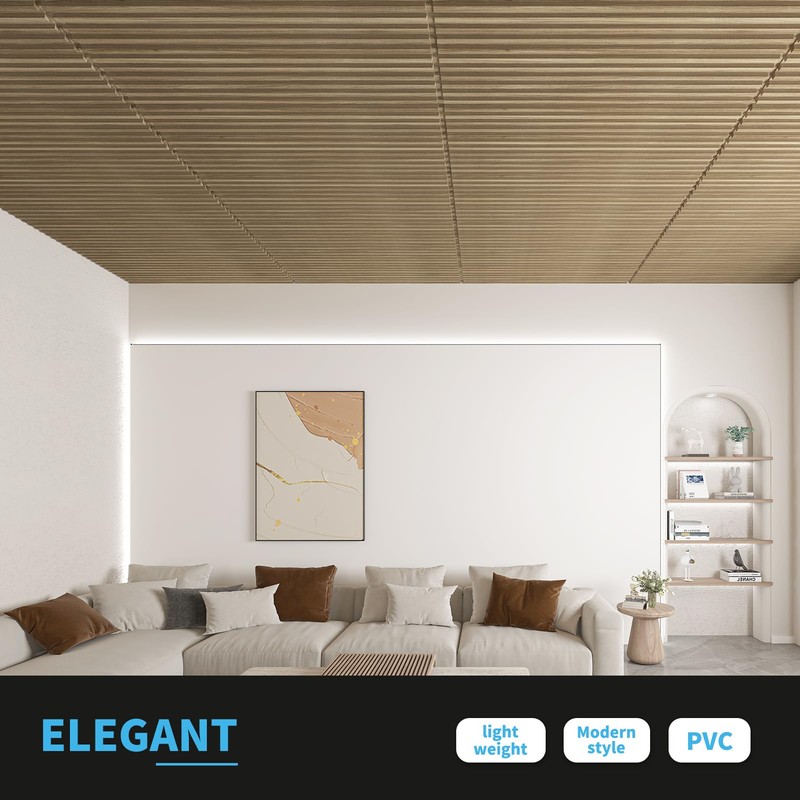 Art3d 12-Pack Slat Design 3D Wall Panels for Interior Wall