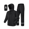 SaphiRose Men's Waterproof Rain Suit 2pcs/set Packable Rain Gear for