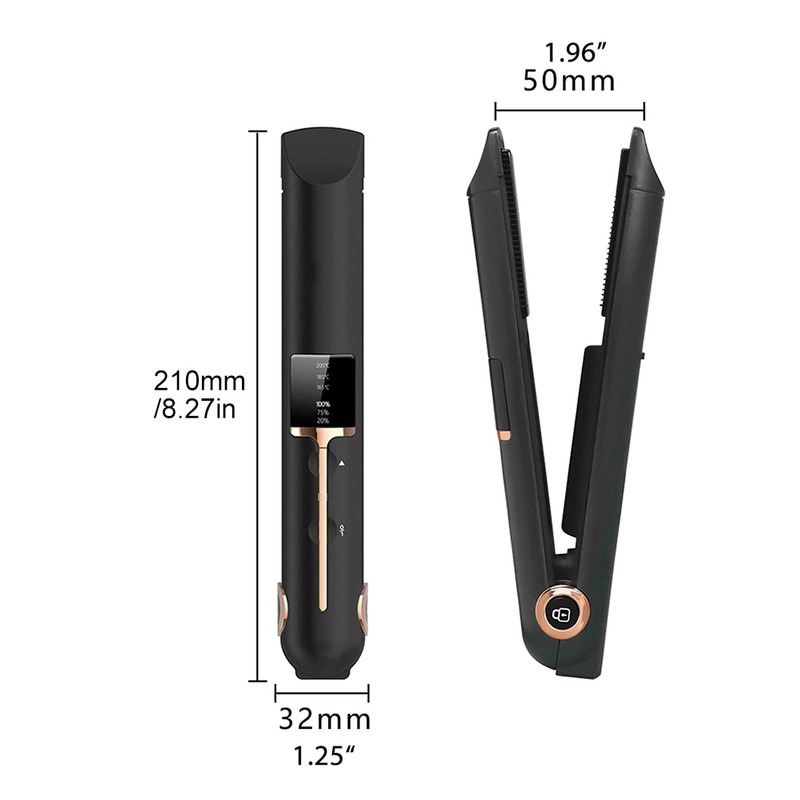 2 in 1 Curling Iron and Straightener USB Wireless Straightener