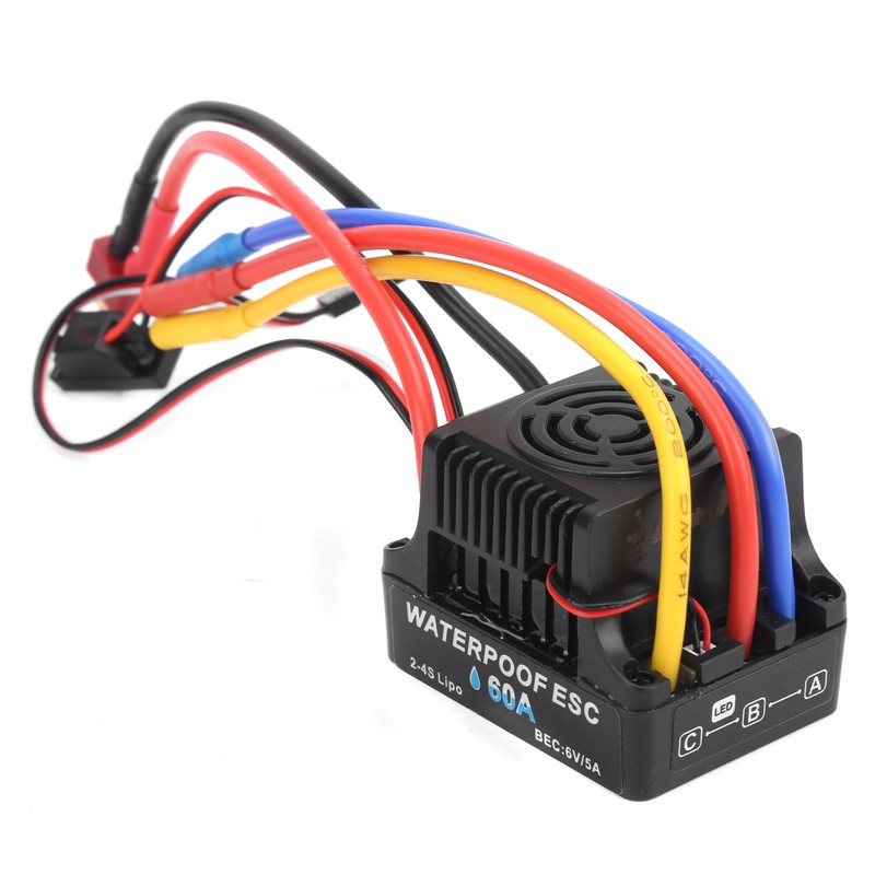 RC 60A Brushless Electronic Speed Controller ESC for 1/8 1/10