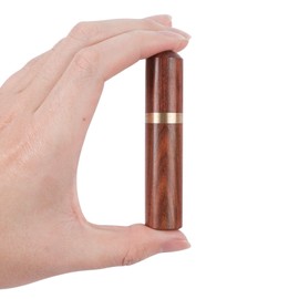 BENBO 2 Pieces Wooden Needle Case Wood Needle Holder Toothpick Storage Box Wooden Case for Sewing Embroidery Hand Crafts