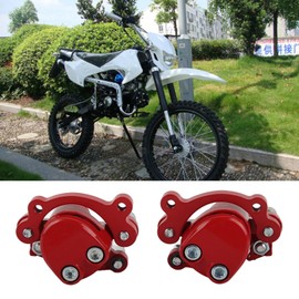 Solid Disc Brake Caliper, 2 Pieces Mini Moto Brake Caliper Replacement Parts Made of Carbide Front Rear Replacement Motorcycle Disc Brake Caliper Pocket Bike Spare Parts for Kid ATV Quad