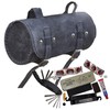 London Craftwork Leather Roll Bag + Bicycle Repair Kit (Multitool,