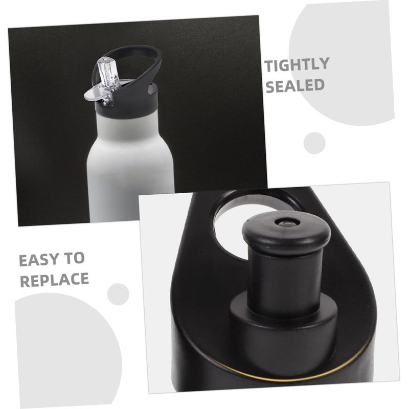 BESPORTBLE 4Sets Portable Straw Lid for Wide Mouth Water Flasks