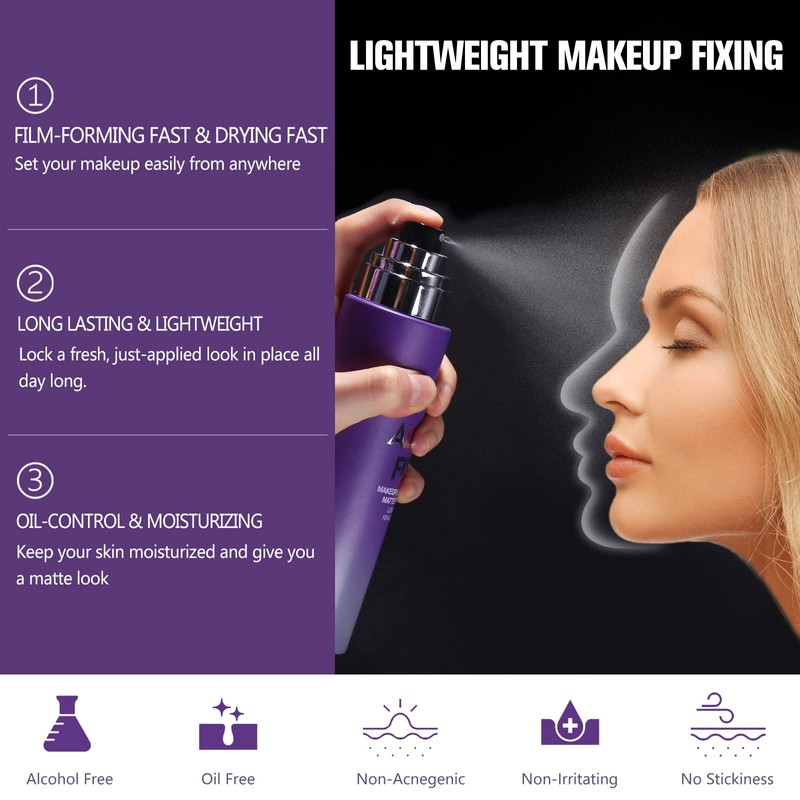 UCANBEMAKEUP Long Lasting Makeup Setting Spray Kit- 6.76 Fl oz