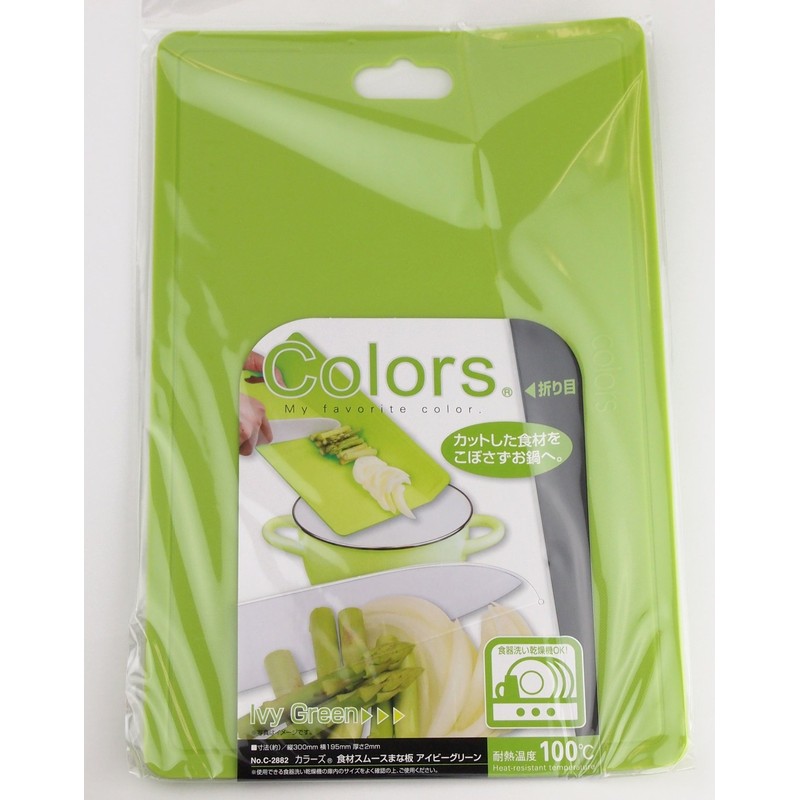 Pearl Metal C-2882 Smooth Cutting Board, Ivy Green, Dishwasher Safe