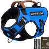 Service Dog Vest - HEYCAHVA Tactical Dog Harness Full Metal