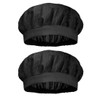 BEPSYOM 2 Pieces Elastic Chefs Hat Unisex Kitchen Chef Hat