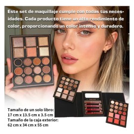 Paleta De Maquillaje De 40 Colores Brillo De Labios, Rubor                                                                                            
