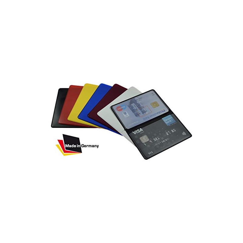 orgaexpert EC Card Case for 2 Cards, ID Holder, Business