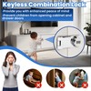 TOKCKYBL Keyless Cabinet Lock with Combination Code - 3-Digit Password