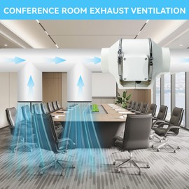 MissHoney 4 Inch Inline Duct Fan Exhaust Fan Ventilation Air Duct 280 CFM Intake Fan Window Vent High Efficiency Air Quiet Copper Motor For Vent Bathroom Ducting Vents Bathroom Grow Tents Hydroponics