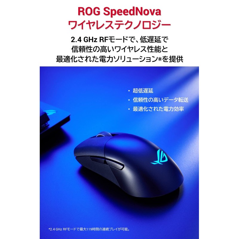 ASUS Gaming Mouse Wireless ROG Keris Wireless Aimpoint (36,000 dpi