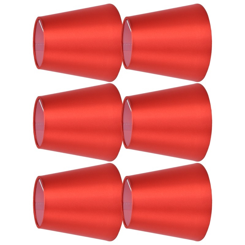 6PCS E14 Lamp Shade Fabric Lampshade Table Lamp Ceiling Lamp