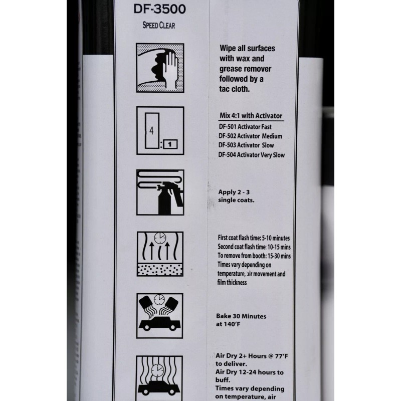 Diamond Finishes Speed Diamond DF-3500 4:1 2K Auto Clear Coat